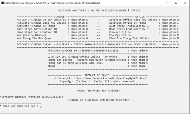 Activate AIO Tools v3.1.3 HTO