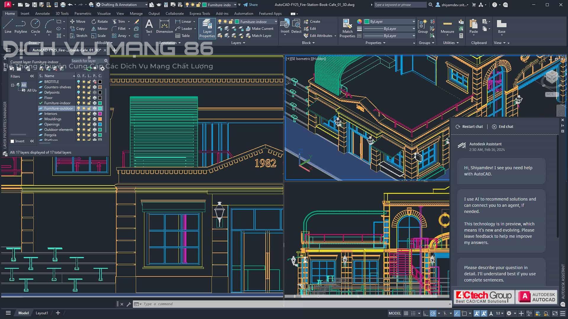Những tính năng Nổi trội AutoCAD 2025 so với phiên bản cũ: Tích hợp AI trí tuệ nhân tạo - Bim House Education